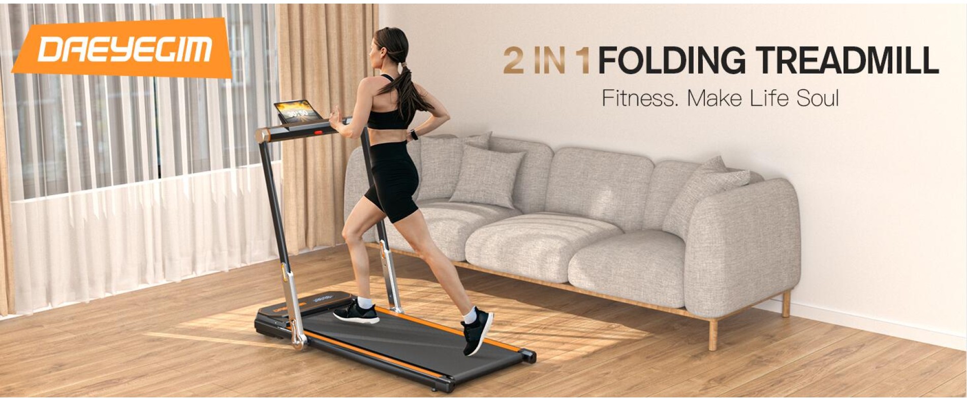 DAEYEGIM Folding Treadmill