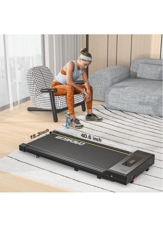 	DAEYEGIM Walking Pad, Under Desk Treadmill, Treadmills for Home - Yellow